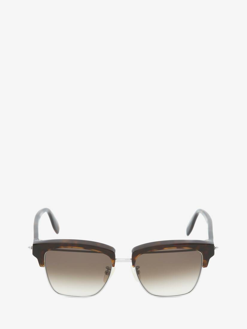 Gafas De Sol Alexander McQueen Piercing Square Hombre - Marrom - Mexico 984-PMNQLO